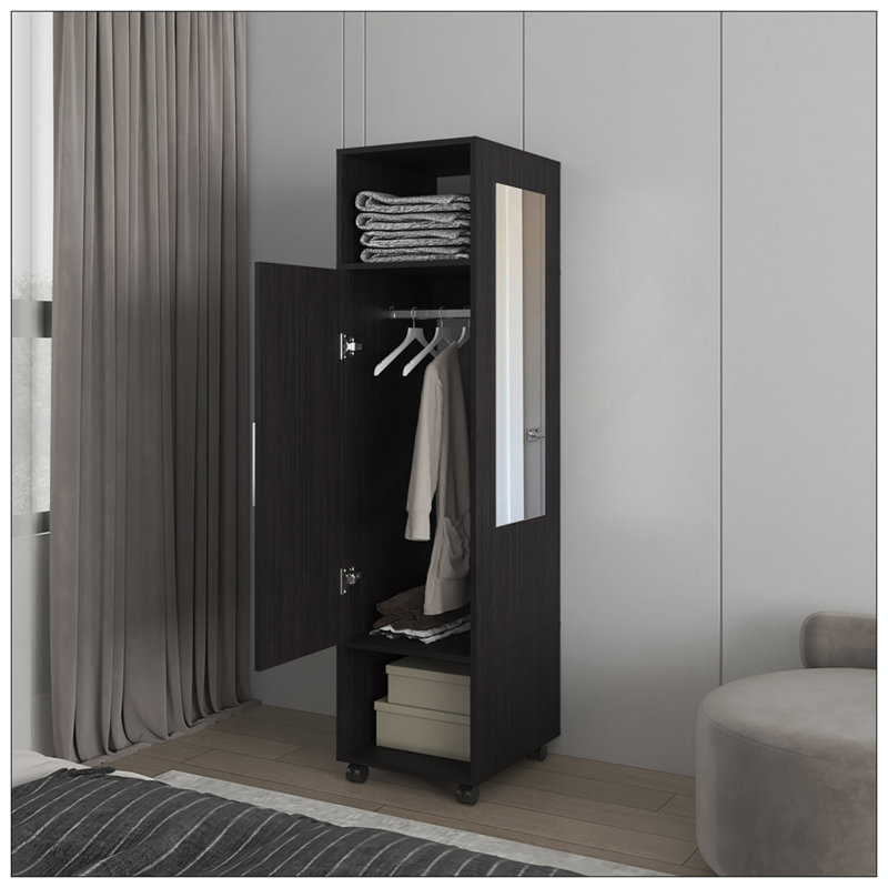 Garde-robe Boston, chambre à coucher, noir, Noir