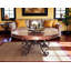 Chic Luxury Ranch Mesquite Wood Round Coffee Table Model 1237 Aaa