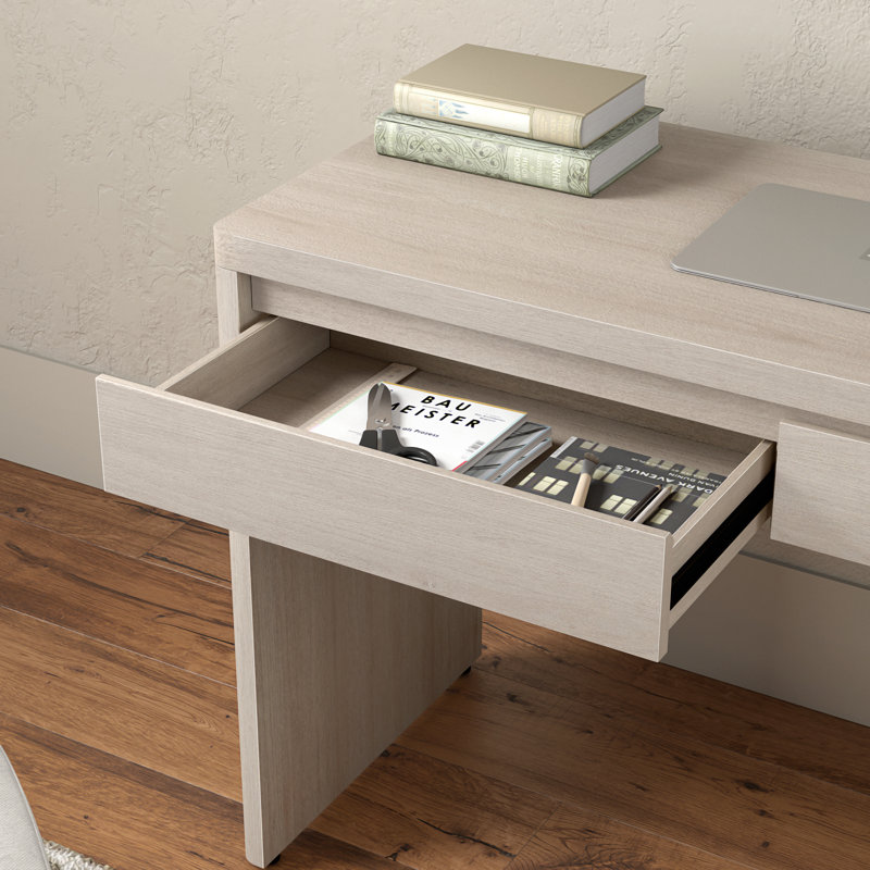 Bureau rectangulaire Ashcroft de 48 po de large blanc aulne, Aulne blanc
