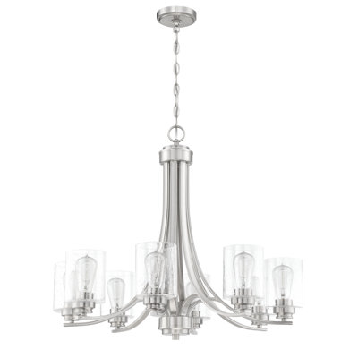 Lustre empire unique à 8 lumières Omer