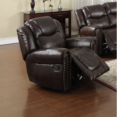 Hanniah Faux Leather Recliner