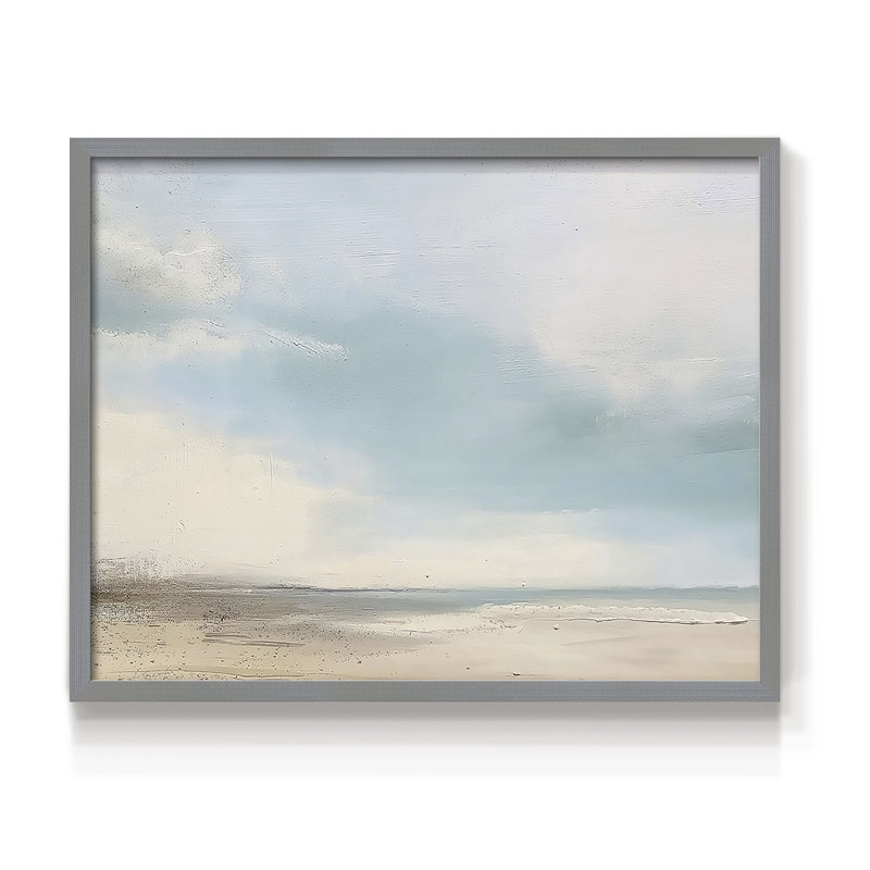 Abstract Series-CXVII -Framed Print - Restickable, 8" H x 10" W, Gray