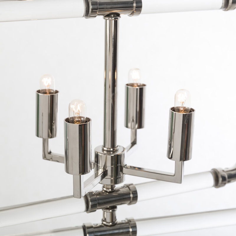Nellcote 4 - Light Chandelier, White/Yellow