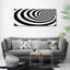 Spiral With Stripes - Wrapped Canvas Print