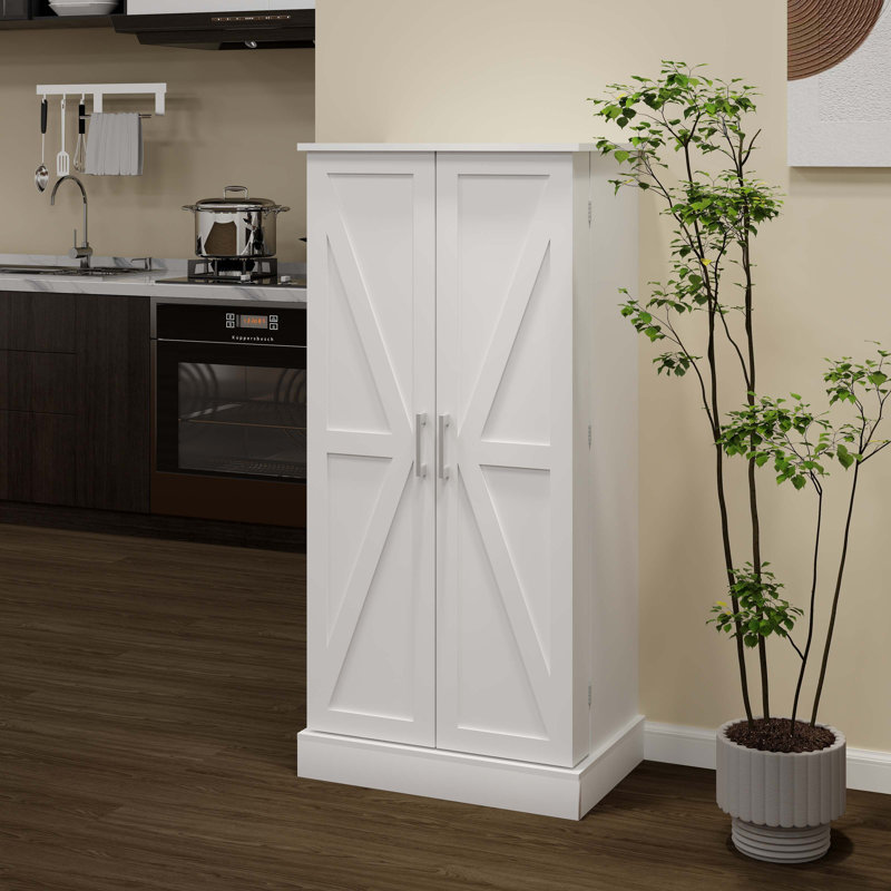 Brygida 23.62'' Sideboard, Silver/White