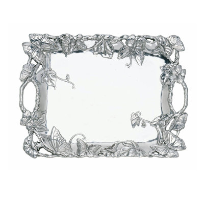 Butterfly Metal Decorative Tray