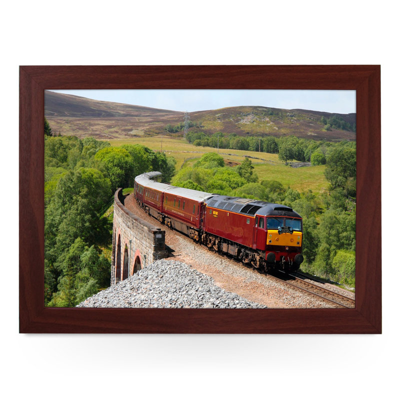 Shirlene Wood Tray, Brown