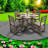 Space Saving Patio Dining Sets, 5 Piece Hdpe Rustic Set For Patio Home