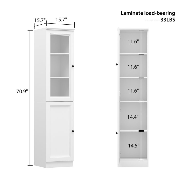 Elinna 48.4 Kitchen Pantry Winston Porter Finish: White