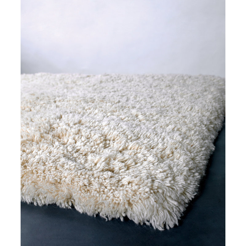 Tapis ivoire tissé à la main Ambiance, Rectangle 5 pi x 7 pi 6 po