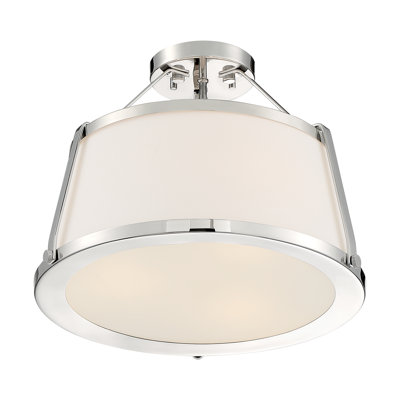 Plafonnier semi-encastré 3 lumières 15,5 po Vonnie