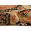 Tapis d’intérieur en laine bleu marine/crème 8 pi 10 po x 12 pi 1 po à la main one-of-kind-noué la 2010 ushak Vorti