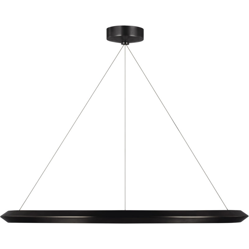 Peter Bristol Encircle 38" Ring Chandelier, Bronze