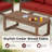 4-Piece 5-Person Solid Wood Outdoor Conversation Set-479156980