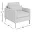 Fauteuil en polyester 29,92 po Odin-90610641