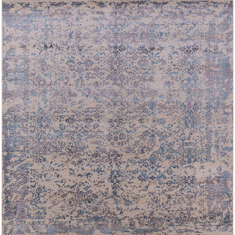 Tapis beige Lexi, Carré 8 pi