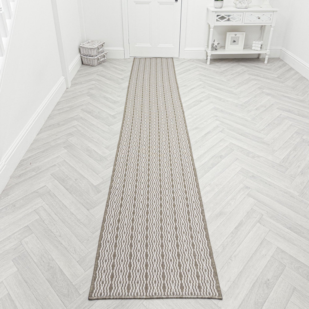 Runner Striped Flatweave Area Rug