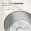 Boîte de bain d'eau électrique MOOSUM 27 pte, écran ACL numérique avec minuterie et contrôle de la température, comprend un support et un couvercle de mise en conserve, protection automatique contre le réchauffement et la surchauffe, acier inoxydable
