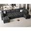 Grand canapé modulaire modulaire en U avec rangement en U de 143 po de large Soneson Ivery-149635805