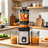 200W Cold Press Juicer, 4.35" Wide Chute Slow Masticating Juicer, High Juice Yield, Quiet 65Db, BPA-Free
