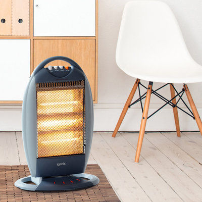 Igenix 1200W Halogen Heater Grey/Blue