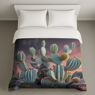 Housse de couette Desert Cacti Sunset