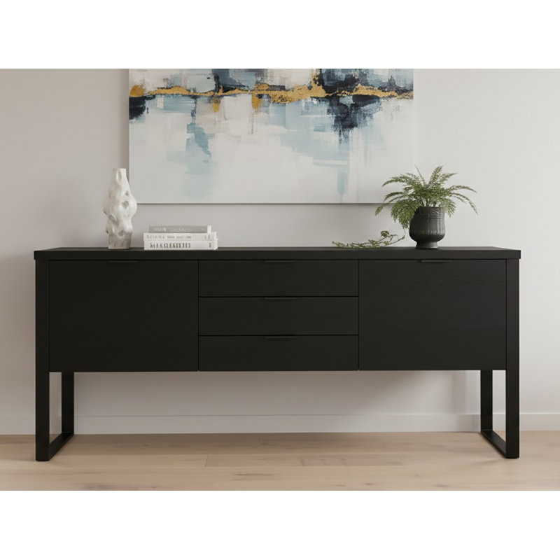 Apogee 180cm Sideboard, Oak Black