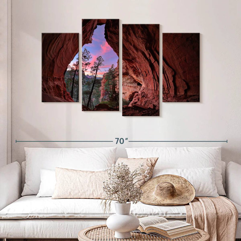 Grotte rouge Keesha, H 32 po x l 52 po