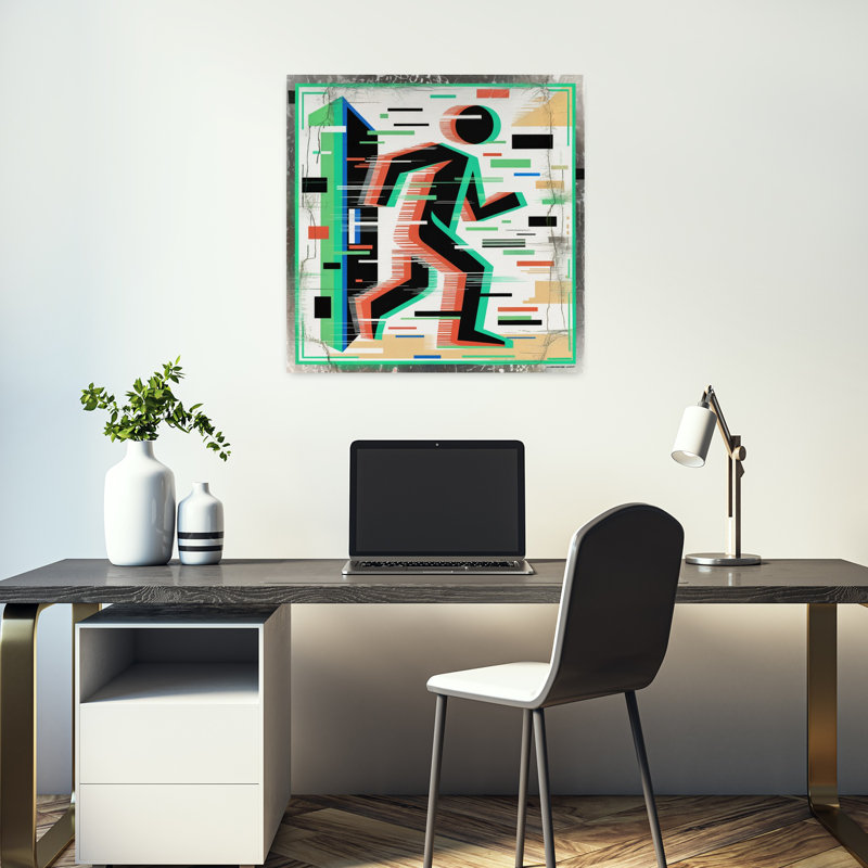 Art contemporain, art contemporain abstrait, H 18 po x l 18 po