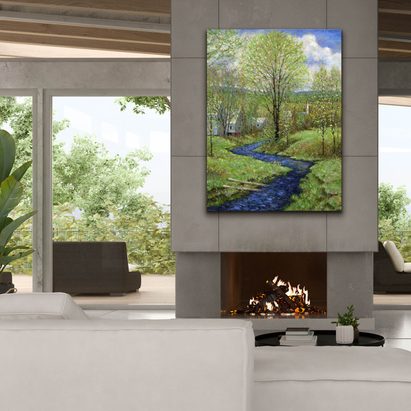  «Ready Spring» par Michael Fratrich, art mural sur toile, 40 po x 54 po