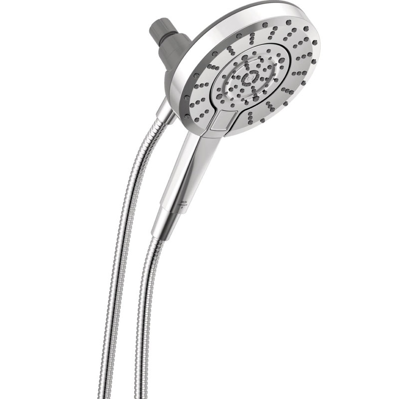 5-Setting In2ition 2-in-1 Dual Shower Head with Handheld High Pressure ProClean Spray 1.75 GPM Chrome, Chrome