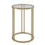 Maribeth Glass Top Frame End Table