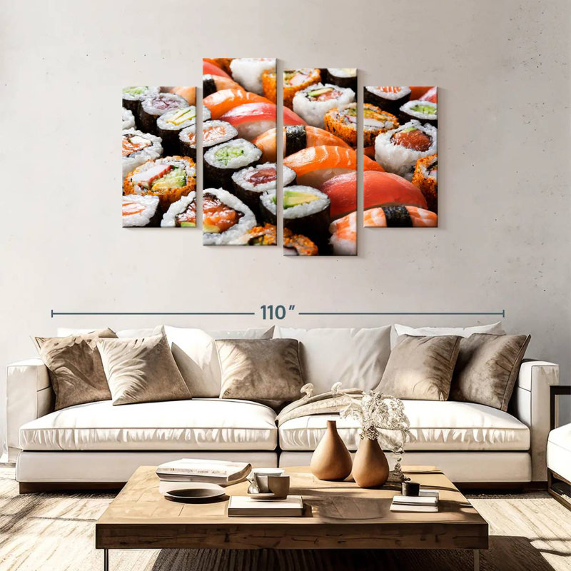 Ensemble à sushi Yarlin, H 48 po x l 75 po