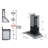 ZLINE 30 in. Convertible Vent Wall Mount Range Hood in Stainless Steel & Glass (KZ-30)
