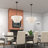 4 - Light Steel Dimmable Drum Chandelier-254080606-254080604