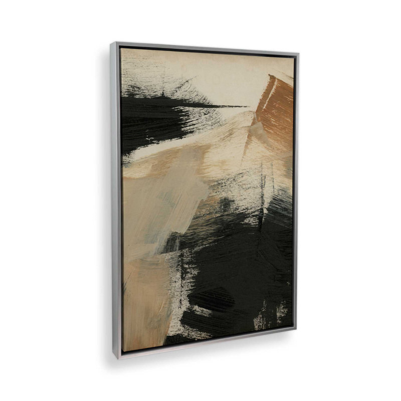 «Burnt Ochre Echoes III», H 36,75 po x l 24,75 po, Chrome poli