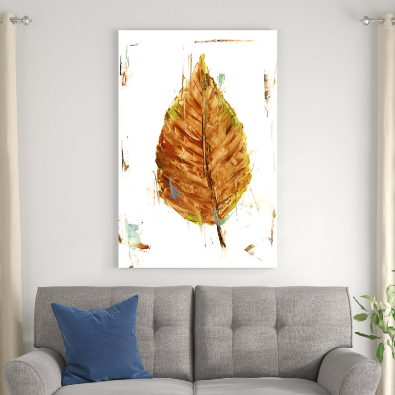 Étude de feuilles d'automne III, H 48 po x l 32 po