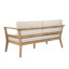 Causeuse d'extérieur et table basse pour terrasse Acacia