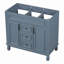 Meuble-lavabo 36 po sans lavabo supérieur, armoire seulement, armoire de rangement moderne avec 2 portes à fermeture douce-130575661
