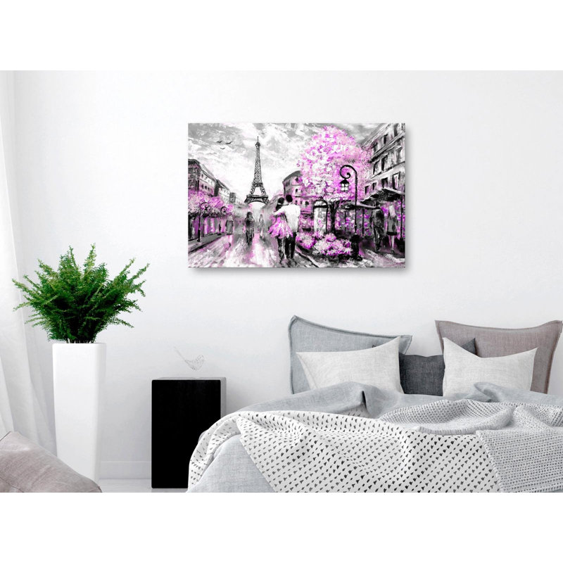 " Rendez-Vous ", 32" H x 47" W x 0.7" D, Pink