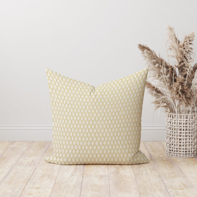 Tan Sand block print coastal beach pillow cover