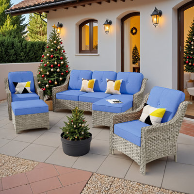 Harper 7 - Person Outdoor Seating Group with Cushions by Wildon Home