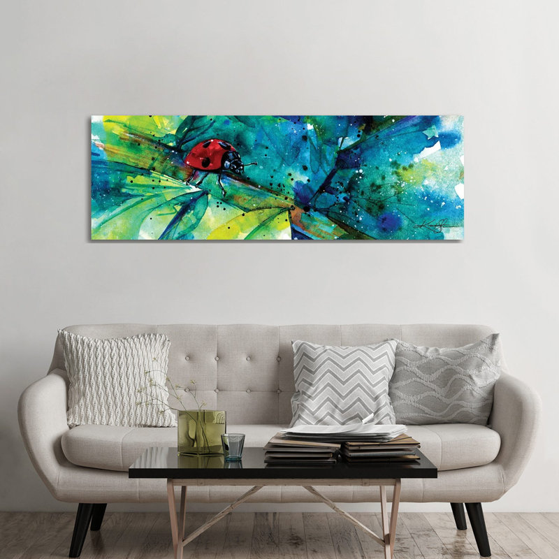 Ladybug I by Kathy Morton Stanion - Wrapped Canvas Panoramic Gallery-Wrapped Canvas Giclée, 182.88 cm H x 60.96 cm W