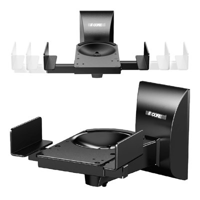 5 Core Speaker Wall Mount Adjustable Swivel 15 Inch Space Bookshelf Brackets Pair