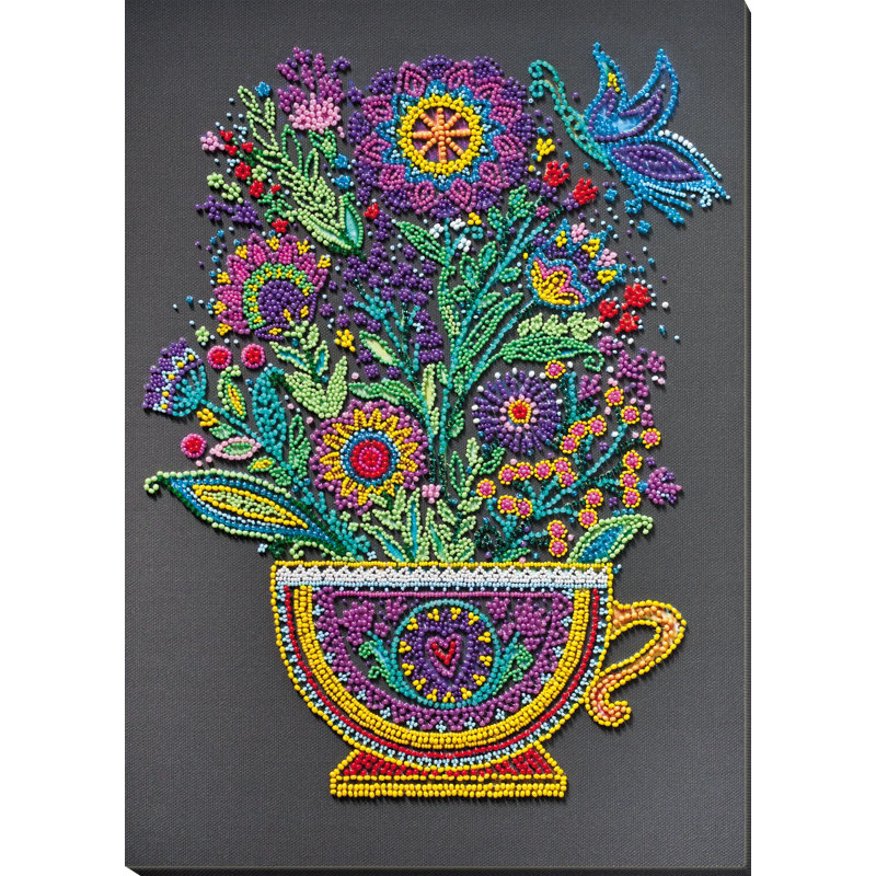  Ensemble de broderie de perles - tasse de bonheur
