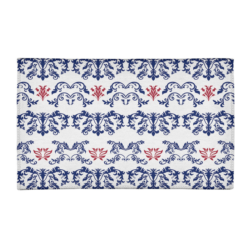 Damask Indoor Rug, Rectangle 3' x 5'