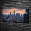 Manhattan New York 1 Piece Wrapped Canvas Wall Art
