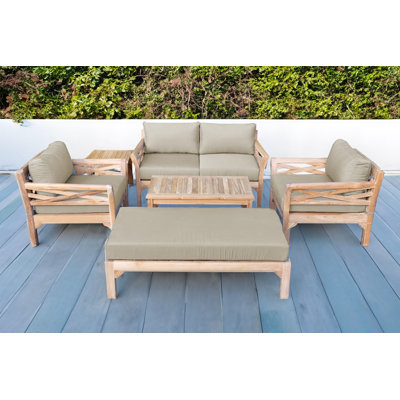 Monterey Outdoor Teak Conversation Set