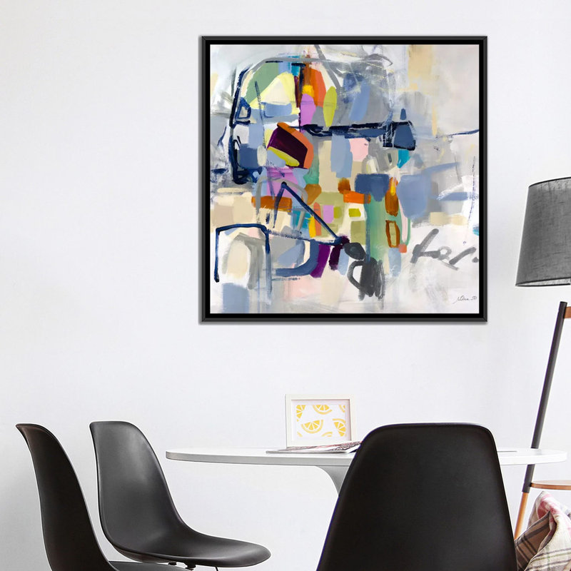 «Head Games», impression sur toile, H 18 po x l 18 po x P 1,5 po, Toile encadrée noire, Pas de tapis