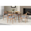 Ensemble de 2 chaises de salle à manger rembourrées de style Mid-Century avec pieds évasés et structure en bois d'hévéa durable-482080672-482080675